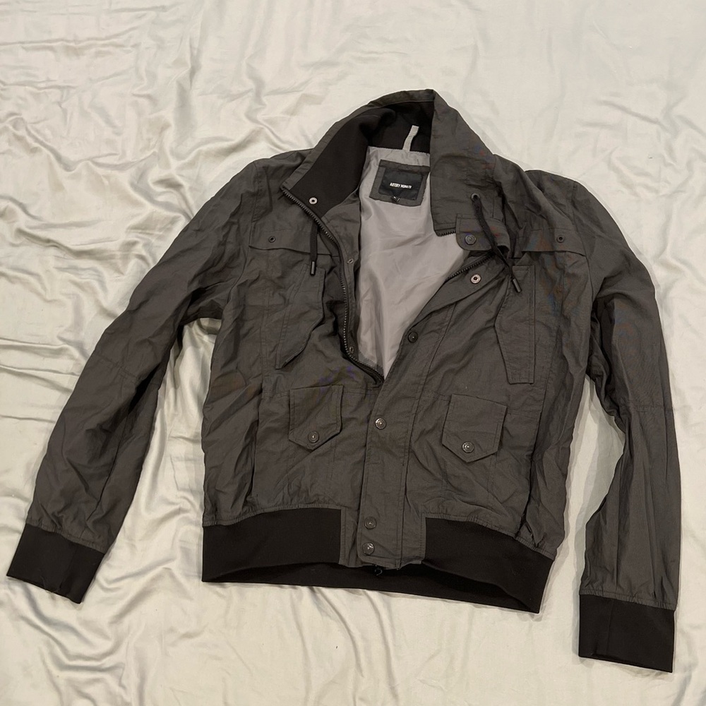 Black Anthony Morato bomber jacket sz L